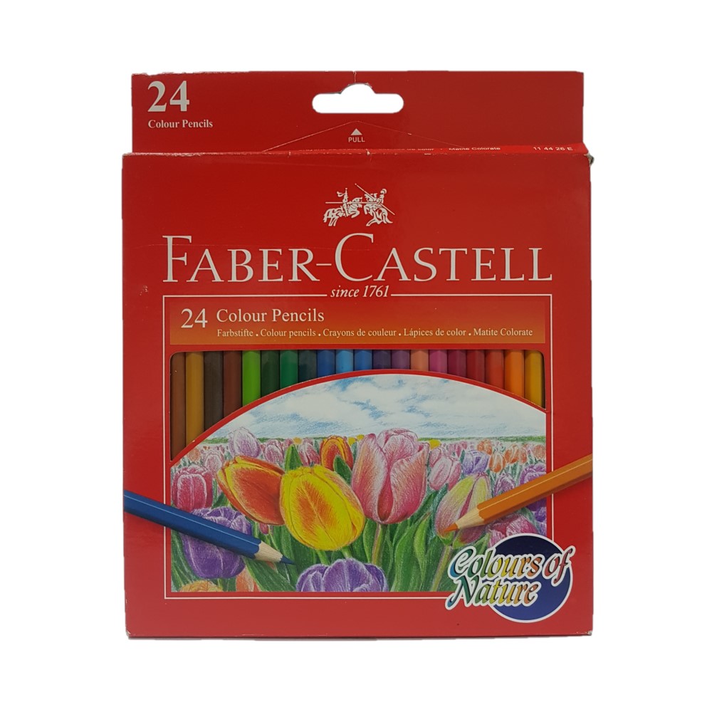 Faber-Castell FCI114426 Colours of Nature Pencil Assorted, Pack of 24 Colours