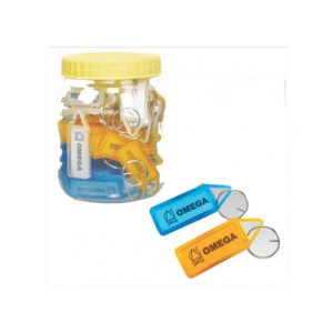 Omega 1752 Key Tags Plastic 50 Pieces in Box
