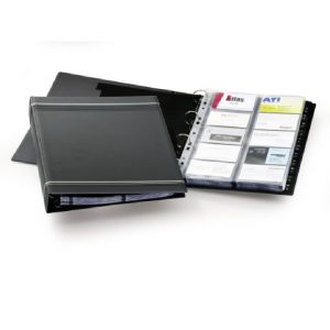 Durable 2388-07 Visifix A4 Business Card Album A4 PVC Charcoal