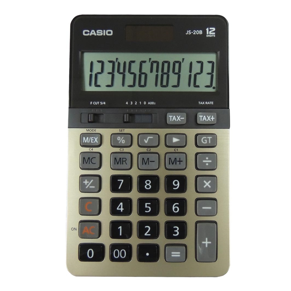 Casio JS-20B Calculator, 12 Digits Display