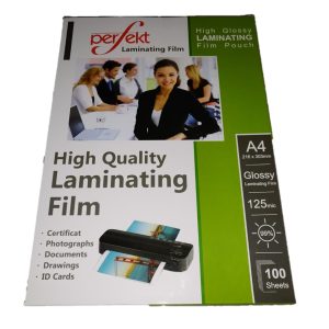 Perfekt Laminating Pouch, A4 Size, 125micron, 100 Pcs in a Packet