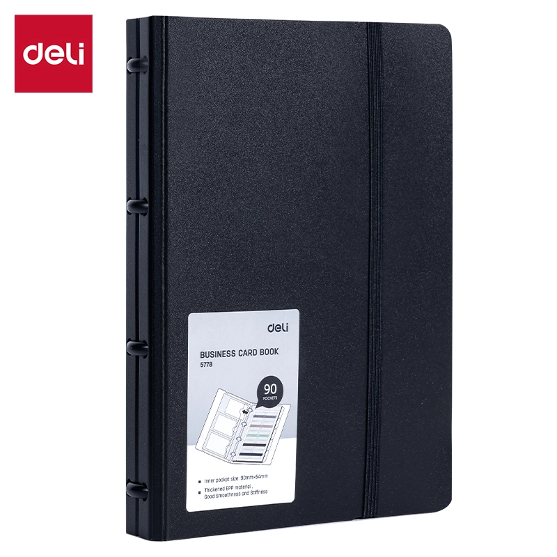 deli E5778 Business Card Book, Black - Image 2
