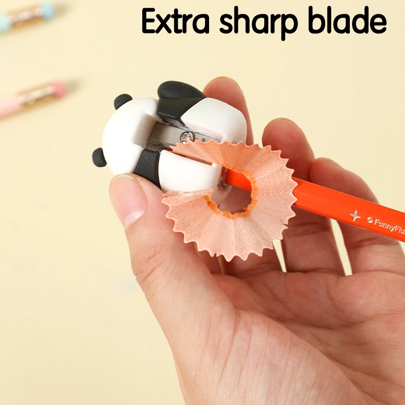 deli EH572 Panda pencil sharpener, φ6.9-8mm, White - Image 4