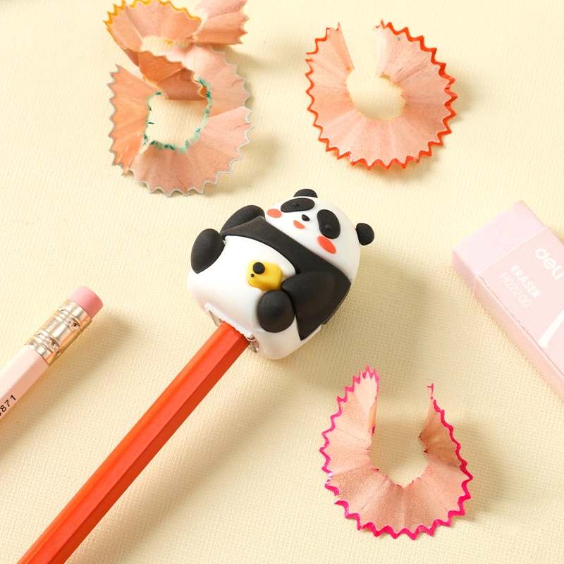 deli EH572 Panda pencil sharpener, φ6.9-8mm, White - Image 6