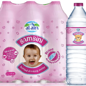 Al Ain Bambini Bottled Drinking Water for Babies 1.5 L x 6 plastic bottles