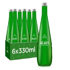 Al Ain Sparkling water 330ml x 6 glass bottles
