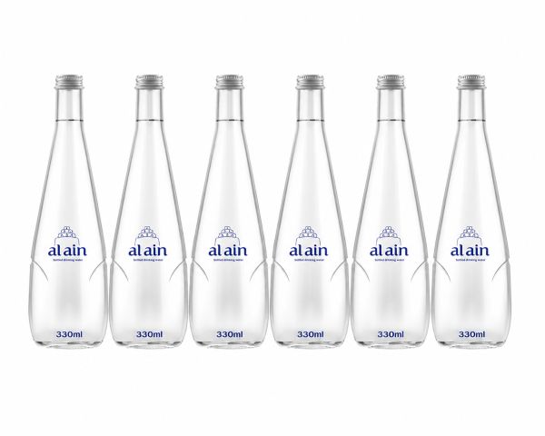 Al Ain Still water 330ml x 6 glass bottles