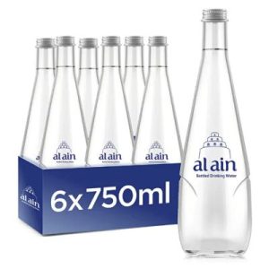 Al Ain Still water 750ml x 6 glass bottles