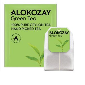 Alokozay Green Tea 100 Individual Enveloped Tea Bags