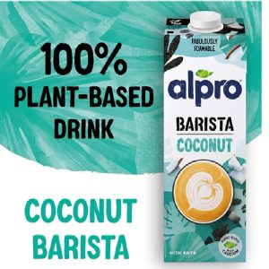 Alpro Barista Coconut Drink, 100% Plant-Based, Lactose & Dairy Free,1L