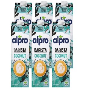 Alpro Barista Coconut Drink, 100% Plant-Based, Lactose & Dairy Free - 1L (6x1L)