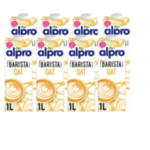 Alpro Barista Oat Drink 1 Ltr, Pack of 8