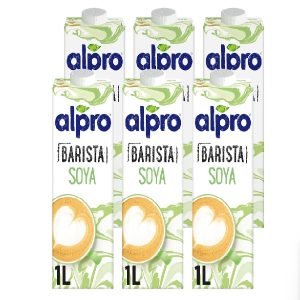 Alpro Barista Soya, 100% Plant Based, Lactose & Dairy Free - 1L (6x1L)