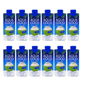 Aqua Coco 100% Natural Coconut Water 330ml X 12 Packs