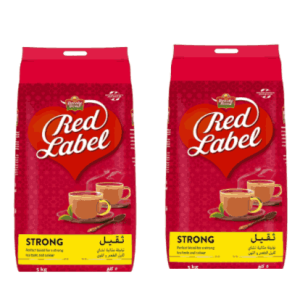 Brooke Bond Red Label Black Loose Tea 5kg, Carton of 2 Packs