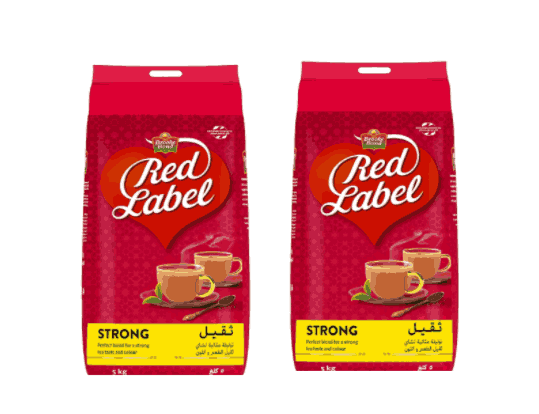 Brooke Bond Red Label Black Loose Tea 5kg, Carton of 2 Packs