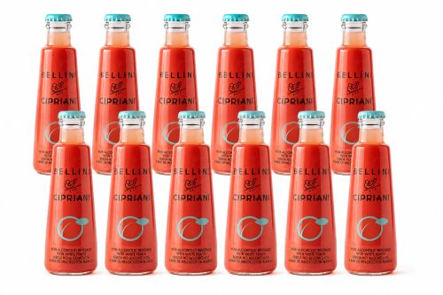 Cipriani Bellini Non-Alcoholic White Peach 180ml, pack of 12 Glass Bottles