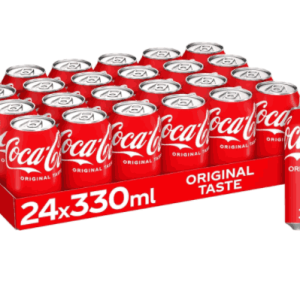 Coca Cola Original Taste Carton of 24 Cans x 330ml