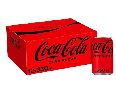 Coca Cola Zero 330ml pack of 12 cans
