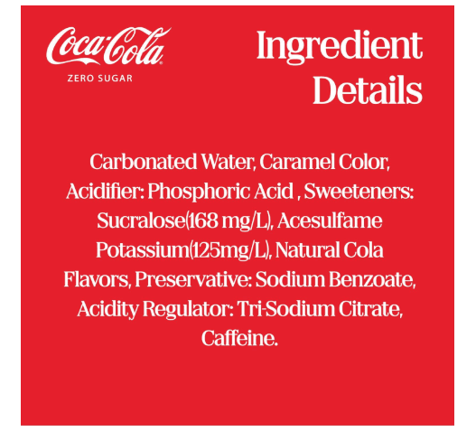 Coca Cola Zero 330ml pack of 12 cans - Image 2