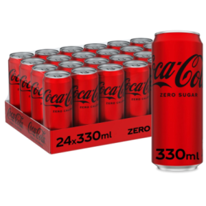 Coca Cola Zero 330ml pack of 24 cans
