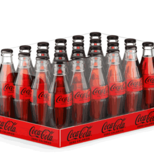 Coca Cola Zero Sugar Carbonated Soft Drink 290ml Carton of 24 glass bottles