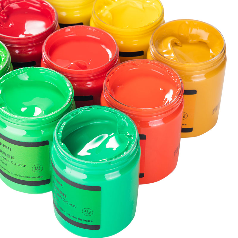 deli 73875 Acrylic paint, 300ml, Medium Green