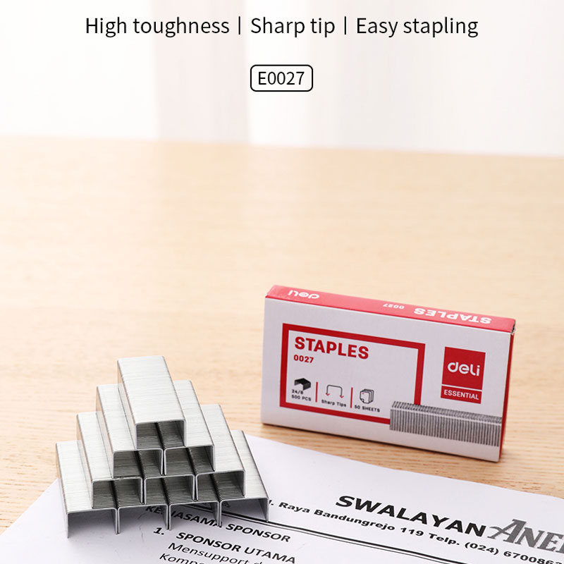 deli E0027 Staples, Staple - 24/8, Silver - Image 13