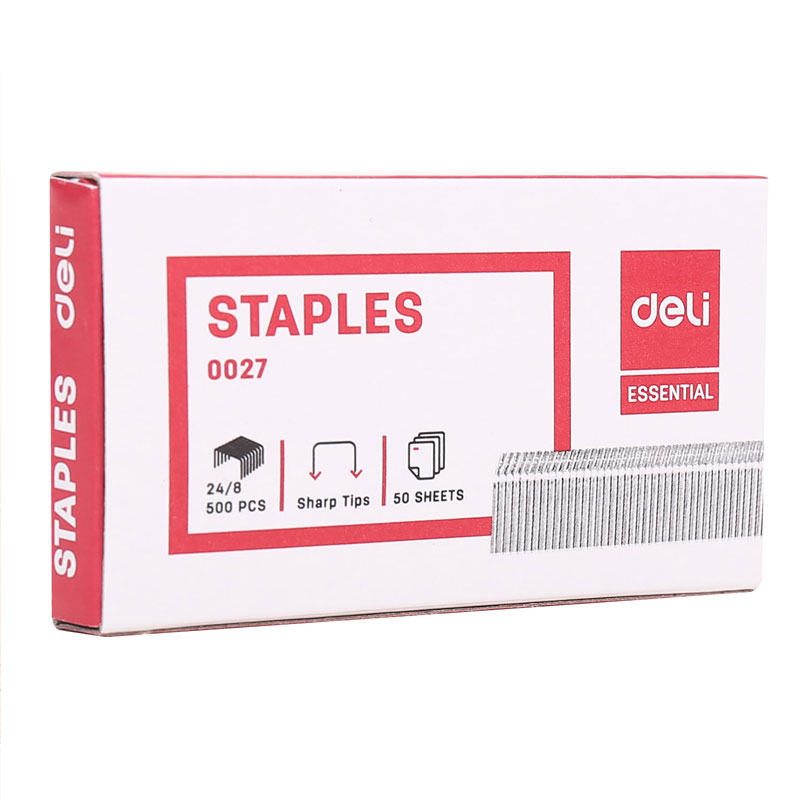 deli E0027 Staples, Staple - 24/8, Silver - Image 4