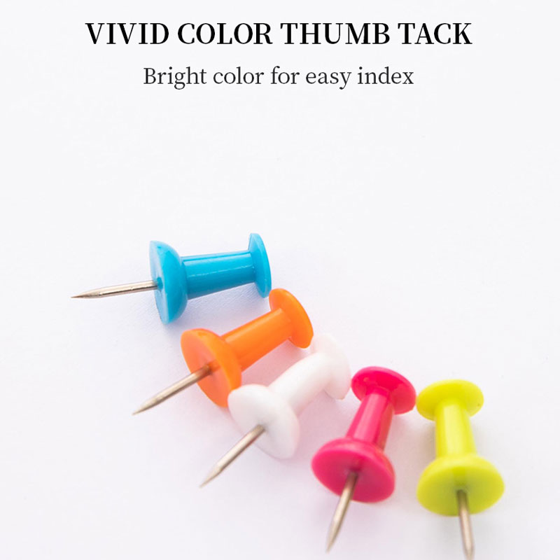 deli E0054 Push Pin, Size 23mm, 1''100PCS/tube, Assorted Colors - Image 12