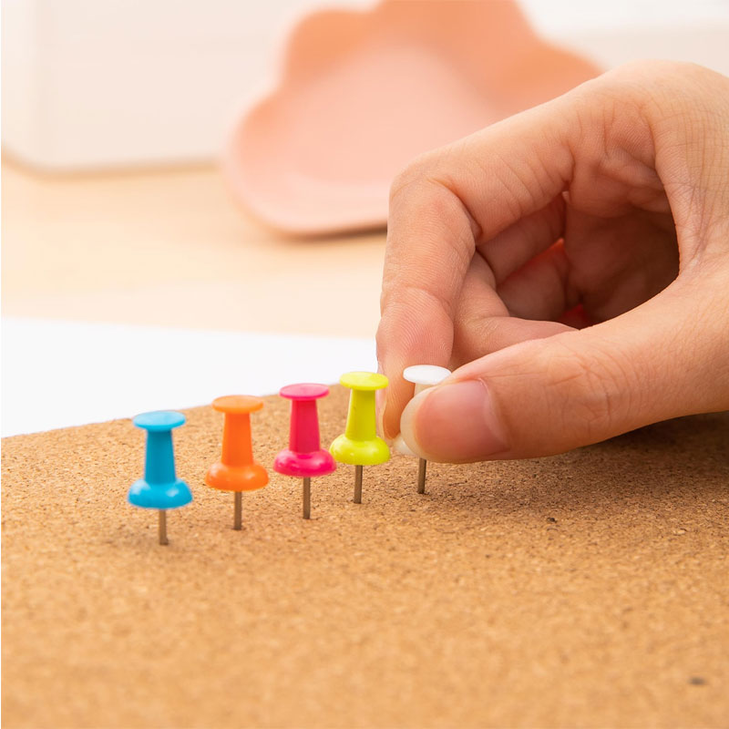 deli E0054 Push Pin, Size 23mm, 1''100PCS/tube, Assorted Colors - Image 4