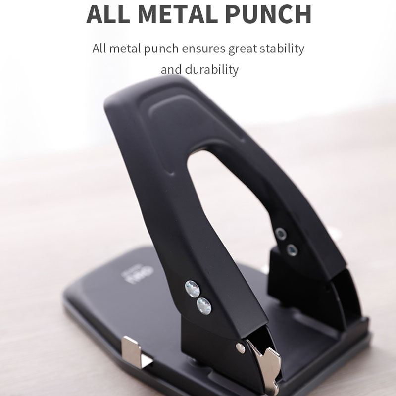 deli E0139 Punch, 25 sheets,70mm,Φ6mm, Black - Image 11