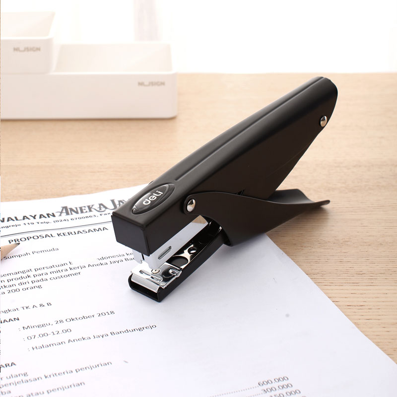 deli E0346 Plier Stapler, 30sheets,24/6 & 26/6, Black