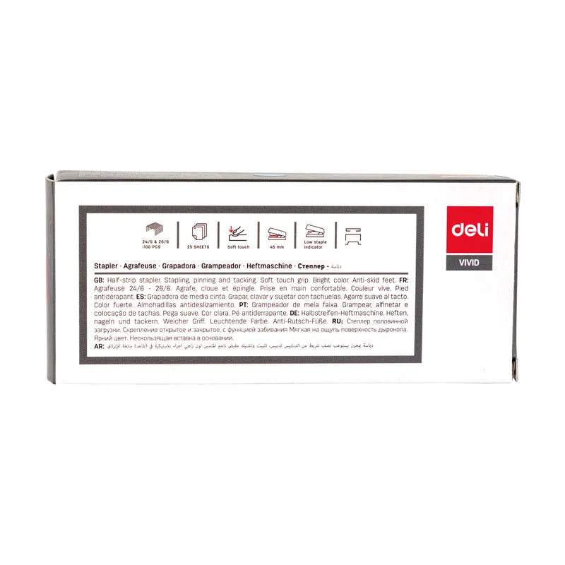 deli E0427 Stapler, 25sheets,24/6 & 26/6, Assorted Colors - Image 4