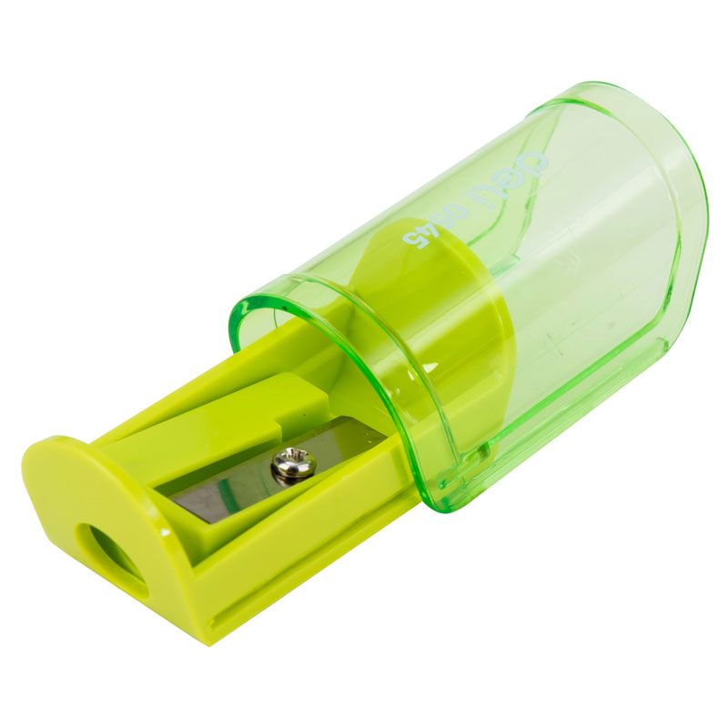 deli E0545 Pencil Sharpener, 1-hole w/canister, Assorted Colors - Image 4