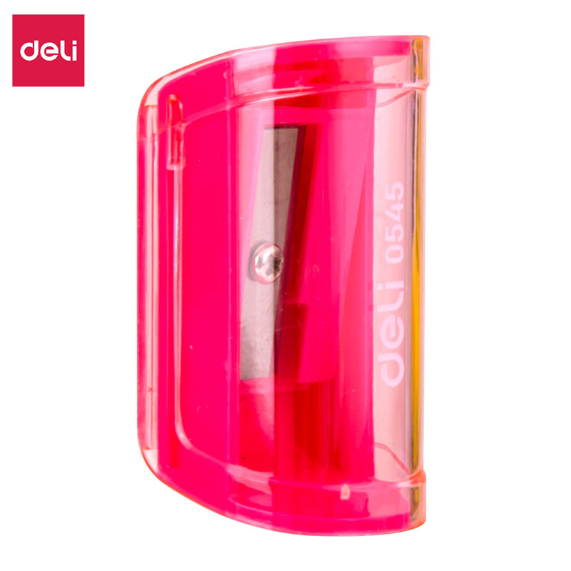 deli E0545 Pencil Sharpener, 1-hole w/canister, Assorted Colors - Image 9