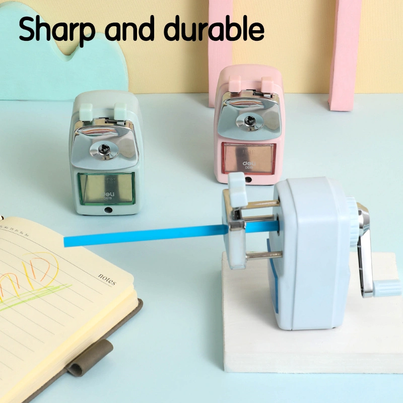 deli E0619 Metal Rotary Sharpener, Blue - Image 4