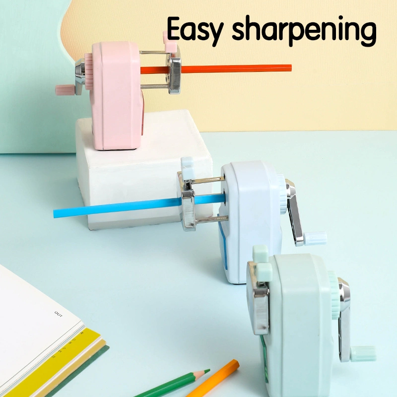 deli E0619 Metal Rotary Sharpener, Blue - Image 5