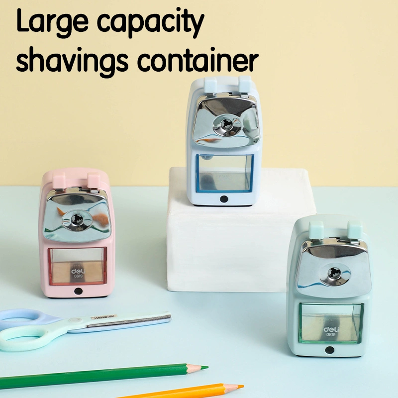 deli E0619 Metal Rotary Sharpener, Blue - Image 6
