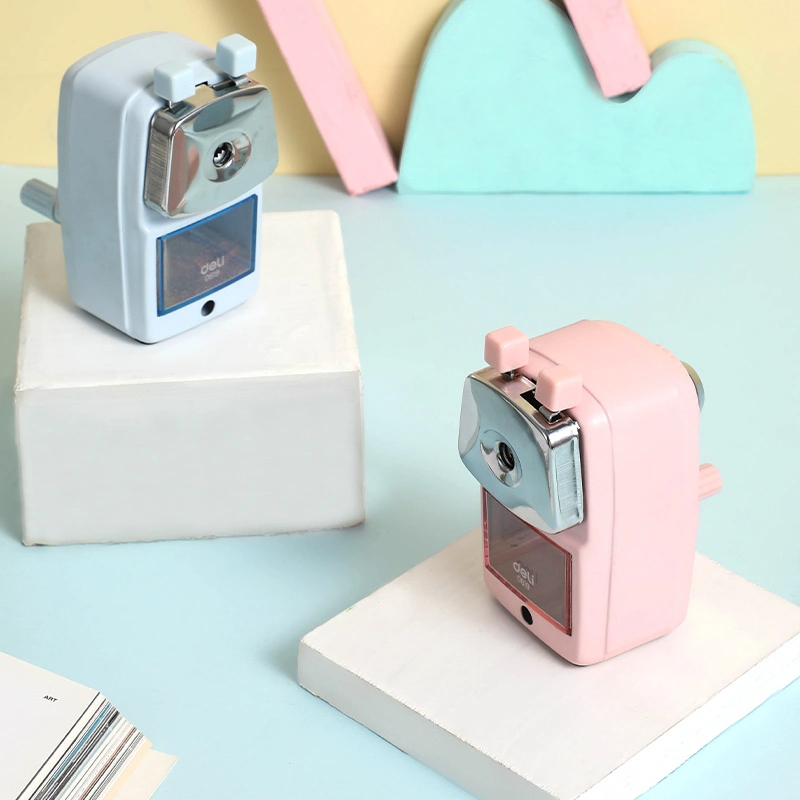 deli E0619 Metal Rotary Sharpener, Blue - Image 3