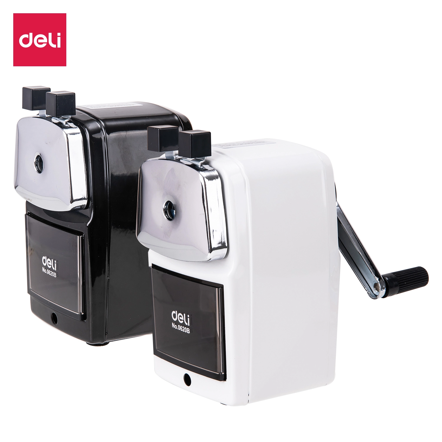 deli E0620B Rotary Pencil Sharpener, 125×73×132mm, Assorted Colors - Style 2