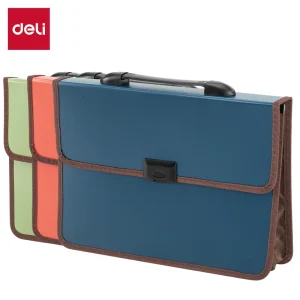 deli E39634 Office Briefcase, A4, Assorted Colors