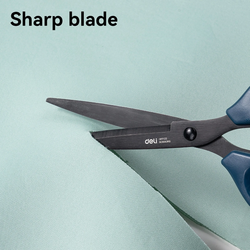 deli E6009S Scissors, Black, Blue - Image 6