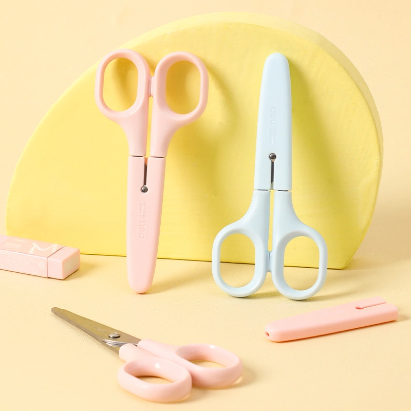 deli E6022A Scissors, Pink, Blue - Image 3