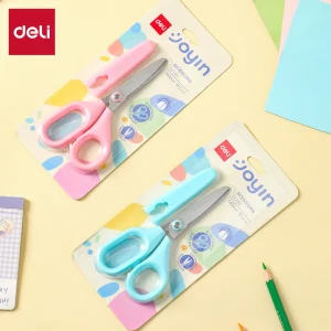 deli E6030 Scissors, Pink, Blue