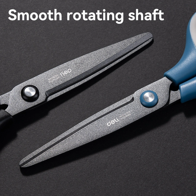 deli E6055 Scissors, Black, Blue - Image 6