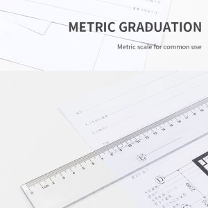 deli E6250 Ruler, 50cm, Transparent
