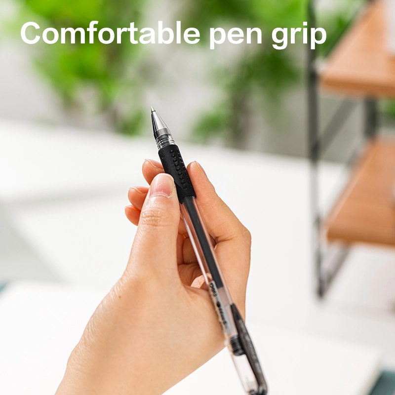deli E6600S-MT-BK Gel Pen, Bullet tip: 0.5mm, Black - Image 3