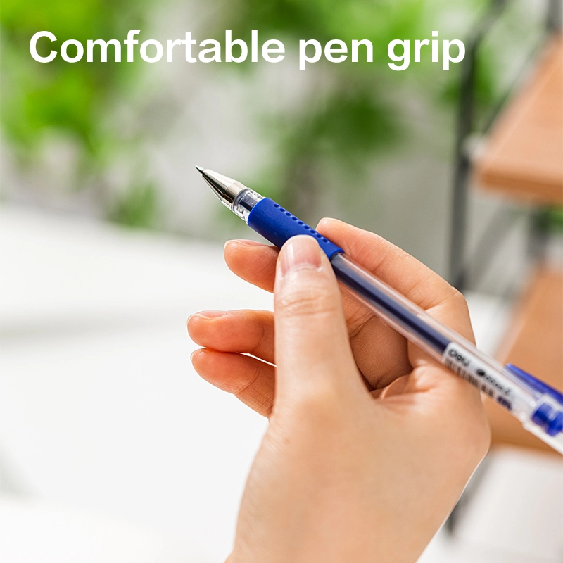 deli E6600S-MT-BL Gel Pen, Bullet tip: 0.5mm, Blue - Image 3