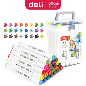 deli E70803-24 Sketch Marker, Assorted Colors
